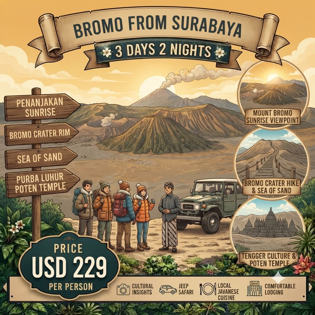 Bromo tour package 3 days