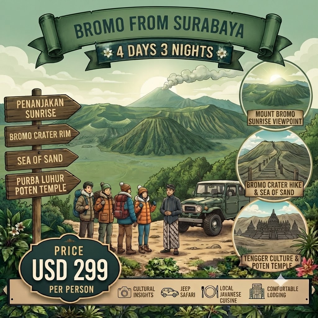 Bromo tour package 4 days
