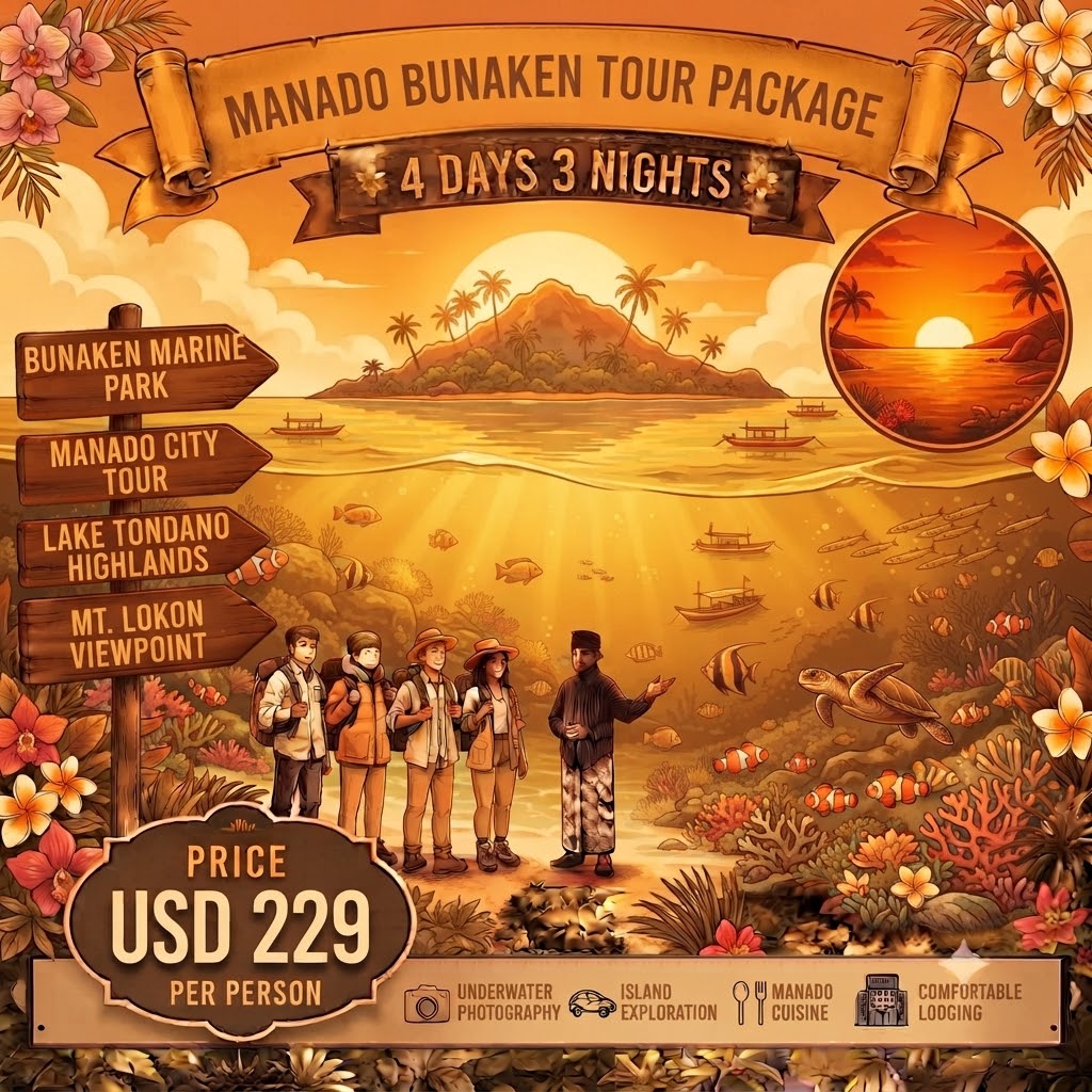 Manado Bunaken Tour Package 4 Days