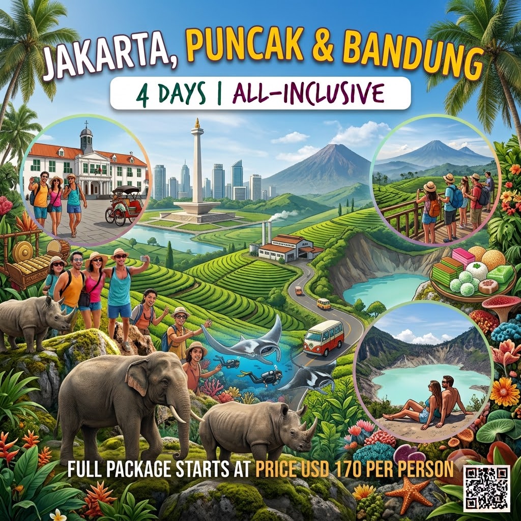 jakarta puncak bandung tour 4 days