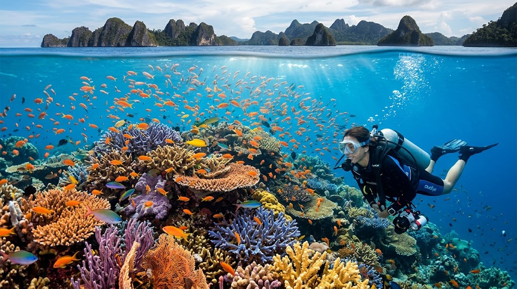diving in raja ampat